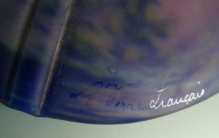 ANTIQUE ART DECO FRENCH GLASS MUSHROOM TABLE LAMP SCHNEIDER LE VERRE FRANCAIS 4