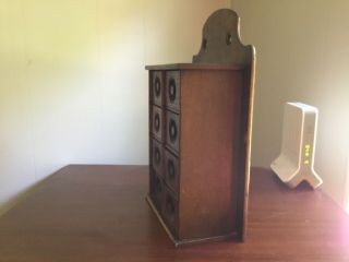 antique wood spice cabinet 6