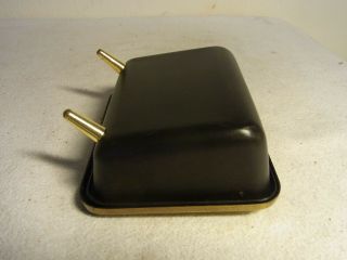 Mid Century 50 ' s Austria Black Brass Cigarette Box A 8