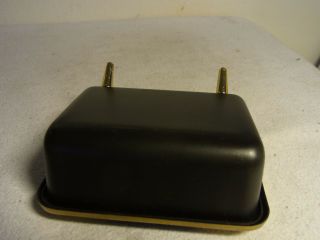 Mid Century 50 ' s Austria Black Brass Cigarette Box A 9