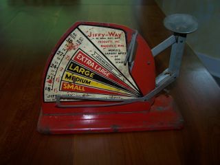 Vintage Jiffy Egg Scale Circa 1940 