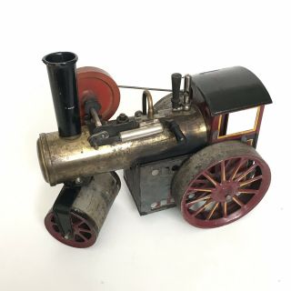 Old Vintage Steel Steam Roller Tractor Toy 4