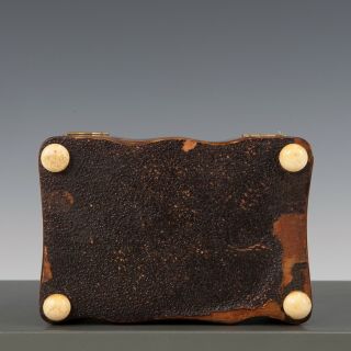 Antique mid 19th Century ‘faux’ Tortoiseshell Tea Caddy Casket /Box 10