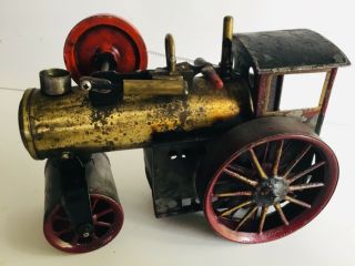 Old Vintage Steel Steam Roller Tractor Toy 10