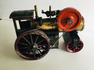 Old Vintage Steel Steam Roller Tractor Toy 4