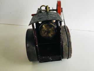 Old Vintage Steel Steam Roller Tractor Toy 5
