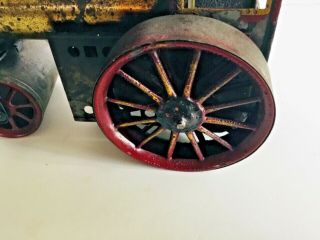 Old Vintage Steel Steam Roller Tractor Toy 7