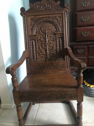 Amtique Hand Carved Throne Chairs