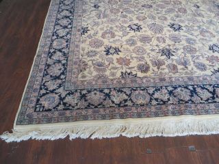 8 ' X 10 ' Vintage Hand Made Persian Isfahan Tabriz Design Wool Rug Carpet Organic 10