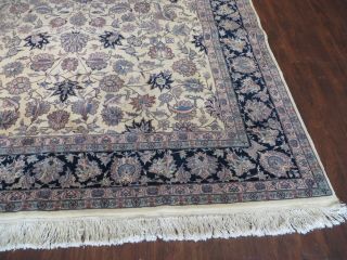 8 ' X 10 ' Vintage Hand Made Persian Isfahan Tabriz Design Wool Rug Carpet Organic 11
