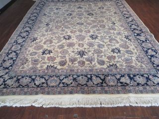 8 ' X 10 ' Vintage Hand Made Persian Isfahan Tabriz Design Wool Rug Carpet Organic 5