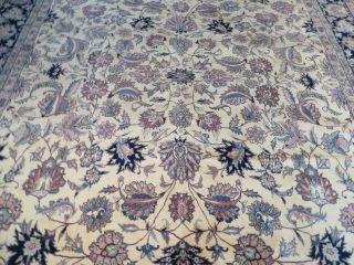 8 ' X 10 ' Vintage Hand Made Persian Isfahan Tabriz Design Wool Rug Carpet Organic 8
