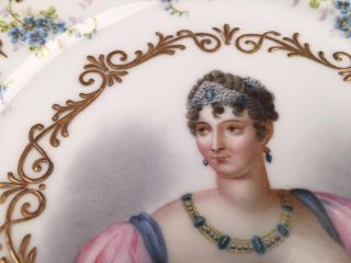 Sevres 1844 Caroline Bonaparte Hand Paint Custom Order Chateau Tuileries 3