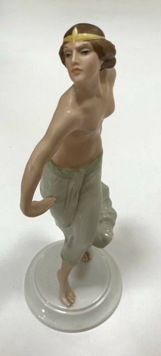 ROSENTHAL 1929 MARCUSE ART DECO EGYPTIAN DANCER FIGURINE GERMANY PORCELAIN NUDE 2