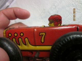 MARX No.  7 WIND - UP RACE CAR MADE IN USA 8