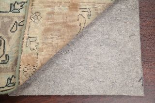 Vintage MUTED Geometric Distressed Oriental Area Rug Hand - Knotted Wool 6x10 11