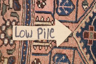 Antique Geometric Tribal Bakhtiari Rug Hand - made Oriental Carpet WOOL 4x6 10