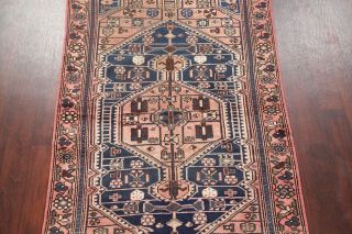 Antique Geometric Tribal Bakhtiari Rug Hand - made Oriental Carpet WOOL 4x6 4