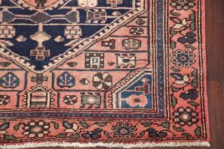 Antique Geometric Tribal Bakhtiari Rug Hand - made Oriental Carpet WOOL 4x6 7