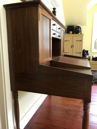 Antique Southern Plantation Desk - Mahogany and Walnut 3