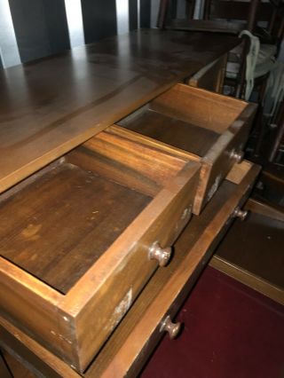 Antique Southern Plantation Desk - Mahogany and Walnut 5