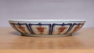Zhizheng Signed Antique Chinese Blue & White Porcelain Dish w/ Phoenix 9