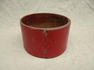 Early Antique Old Red Painted Wooden Pantry Measure Box