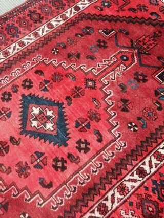 Spectacular Rare Tribal vintage Authentic Persian Area Rug 4 x 7 Wool knotted A, 4
