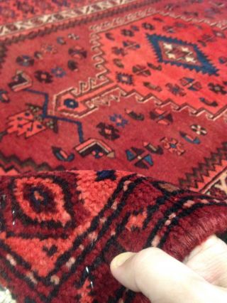 Spectacular Rare Tribal vintage Authentic Persian Area Rug 4 x 7 Wool knotted A, 5