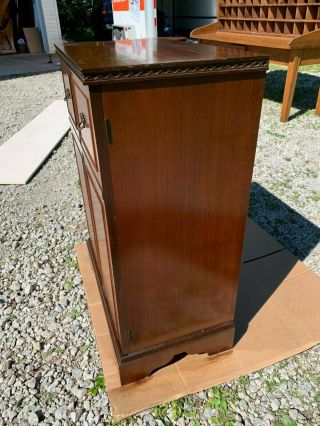 Antique Art Deco 1930 ' s RMC Bar Cabinet with Drinkware Glass 9