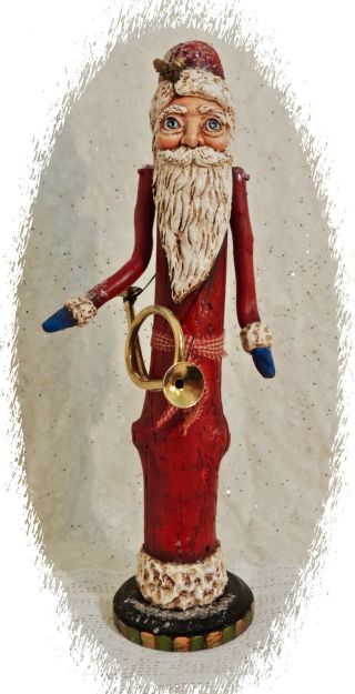 Primitive Victorian Driftwood Santa 