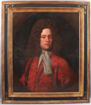 Large 18thc Antique Life Size Portrait Oil Painting Aristocrat Gentleman,  Nr