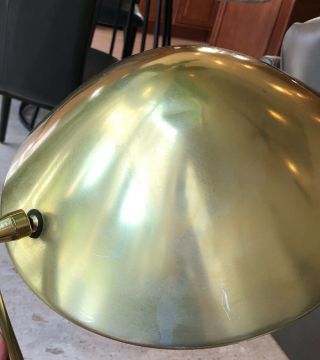 Laurel Lamp Flying Saucer Table Desk Lamp MCM Mid Century Modern Shiny Gold 4