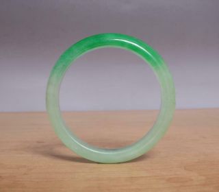 Rare Chinese Natural Green Jadeite Jade Bangle Bracelet 60mm Inside
