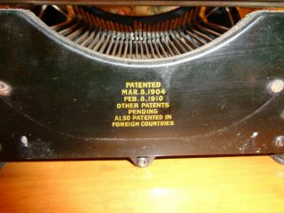 AWESOME ANTIQUE CORONA TYPEWRITER COMPANY 3 TYPEWRITER - PATENTED 1904 & 1910 10