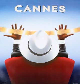 Vintage Huge Razzia Cannes Film Festival Poster Fine Art Deco French Hand Signed 2