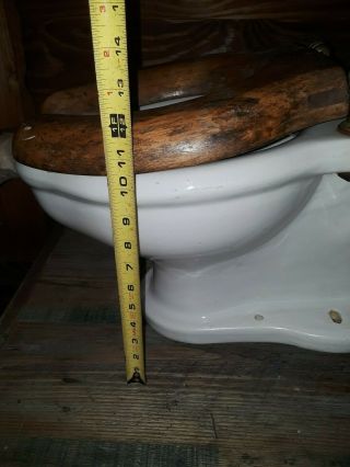 Antique 1928 DOUGLAS Schoolhouse Toilet Bowl Vintage Tiny Miniature Rare 11