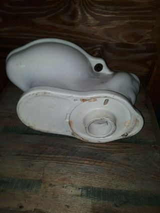 Antique 1928 DOUGLAS Schoolhouse Toilet Bowl Vintage Tiny Miniature Rare 5