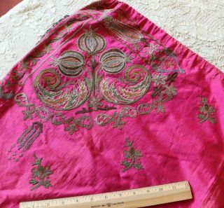 Antique c1890 Turkish Harem Pants Hand Embroidered With Metallic Threads 7