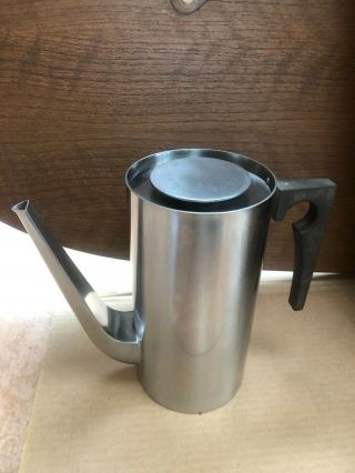 Vintage Denmark Stelton 18/8 Stainless Cylinda - Line Arne Jacobsen Coffee Pot