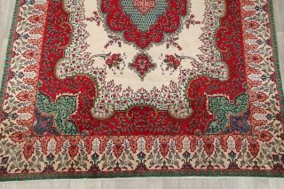 Vintage Oriental Area Rug Hand - Knotted Wool Floral Traditional Carpet 10 x 13 6