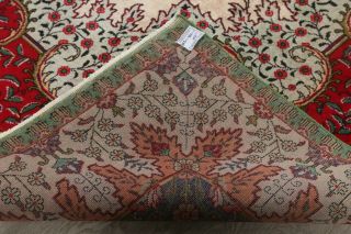 Vintage Oriental Area Rug Hand - Knotted Wool Floral Traditional Carpet 10 x 13 9