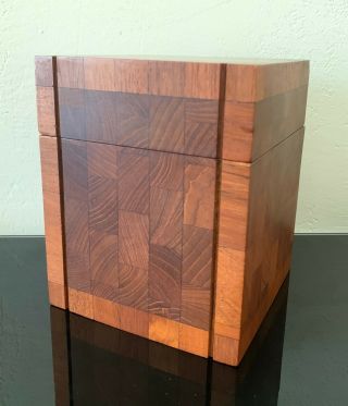 RARE MID CENTURY DUNHILL TEAK WOOD HUMIDOR,  FANTASTIC DESIGN,  1960 HONG KONG 6