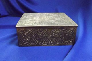 Tiffany Studios Bronze Cigar Box Zodiac Model 1655 6 