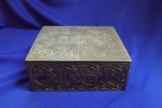 Tiffany Studios Bronze Cigar Box Zodiac Model 1655 6 