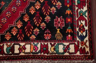 One - of - a - Kind Vintage Tribal Abadeh Nafar Persian Hand - Knotted 4x6 Red Wool Rug 6