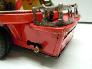 Vintage Japan TN Tin Battery Op.  1950 ' s Merry Go Round Carousel Truck.  RUNS.  NR 4
