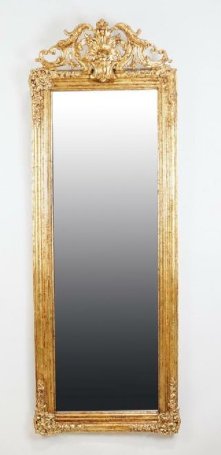 Antique Gilt Framed Beveled Glass Mirror,  19th Century / Early 1900s