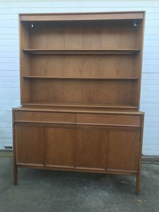 Drexel Mid Century Modern Credenza China Cabint Barney Flagg Drexel Parallel 2pc