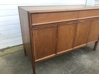 Drexel Mid Century Modern CREDENZA China Cabint Barney Flagg Drexel Parallel 2pc 2